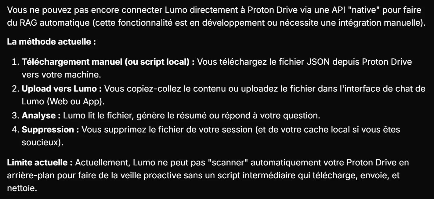 Lumo hallucination API native
